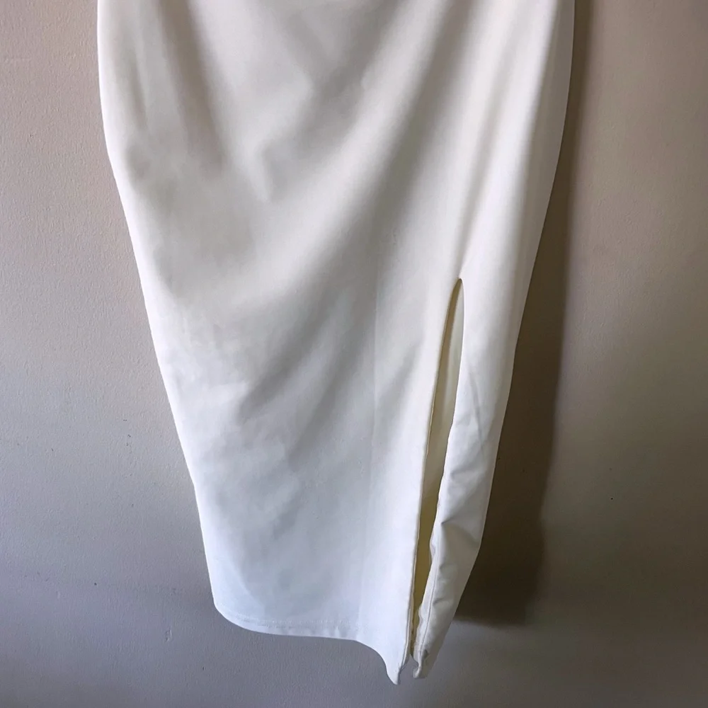 Revolve Super Down Amira Cut Out Dress in Ivory • XS - Picture 6 of 10